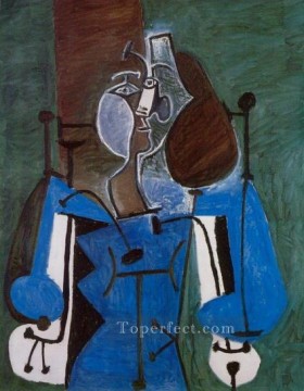 woman sitting grass Painting - Woman Sitting 3 1939 cubist Pablo Picasso